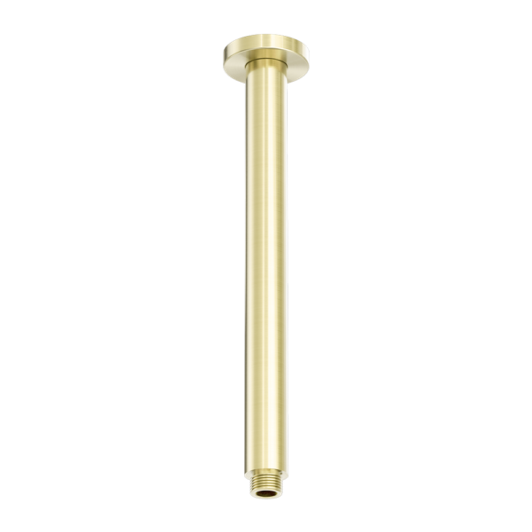Nero Zen Ss316L Round Ceiling Arm 300mm Length - Brushed Gold