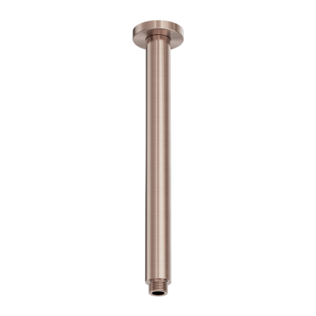 Nero Zen Ss316L Round Ceiling Arm 300mm Length - Brushed Bronze