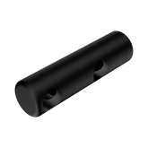 Nero Mecca Care Make Your Own 25mm Grab Rail Double Towel Bracket Left - Matte Black