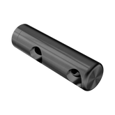 Nero Mecca Care Make Your Own 25mm Grab Rail Double Towel Bracket Right - Gunmetal