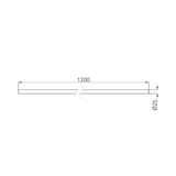 Nero Mecca Care Make Your Own 25mm Diameter Grab Rail 1200mm Length - Chrome