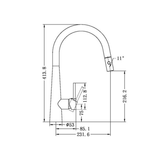 Nero Dolce Pull Out Sink Mixer With Vegie Spray Function - Matte Black