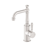 Nero York Basin Mixer With Metal Lever - Brushed Nickel