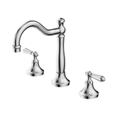 Nero York Basin Set With Metal Lever - Chrome
