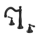 Nero York Basin Set With Metal Lever - Matte Black