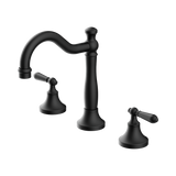Nero York Basin Set With Metal Lever - Matte Black