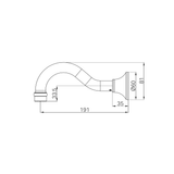 NERO YORK BASIN/BATH SPOUT ONLY - Chrome