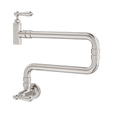 Nero York Wall Mounted Pot Filler - Brushed Nickel