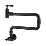Nero York Wall Mounted Pot Filler - Matte Black