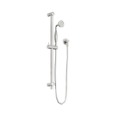 Nero York Shower Rail With Metal Hand Shower - Brushed Nickel