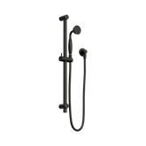 Nero York Shower Rail With Metal Hand Shower - Matte Black