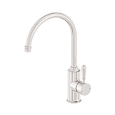 York Kitchen Nero Mixer Gooseneck Spout With Metal Lever - Brushed Nickel
