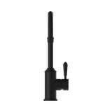 York Kitchen Nero Mixer Gooseneck Spout With Metal Lever - Matte Black