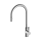 Nero York Pull Out Sink Mixer With Vegie Spray Function With Metal Lever - Chrome