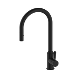 York Pull Out Sink Nero Mixer With Vegie Spray Function With Metal Lever - Matte Black