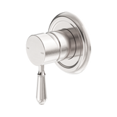 Nero York Shower Mixer With Metal Lever - Brushed Nickel