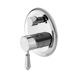 Nero York Shower Mixer With Diverter With Metal Lever - Chrome