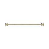 York Single Nero Towel Rail 600mm - Aged Brass