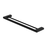 Nero Bianca Double Towel Rail 600Mm - Matte Black