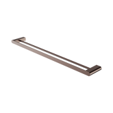Nero Bianca Double Towel Rail 800Mm - Brushed Bronze