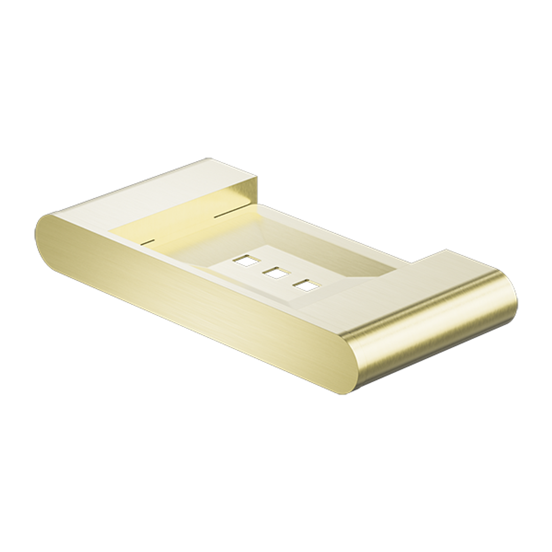 Nero Bianca Soap Dish Holder - Brushed Gold