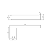 Nero Bianca Toilet Roll Holder - Brushed Bronze