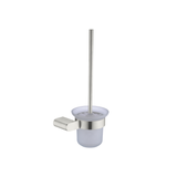 Bianca Nero Toilet Brush Holder - Brushed Nickel
