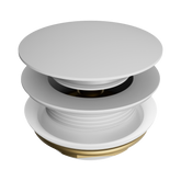 Nero Short Pop Up Bath Waste 40Mm - Matte White