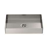 Nero Opal Rectangle Stainless Steel Basin - Brushed Nickel