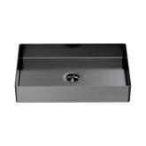 Nero Opal Rectangle Stainless Steel Basin - Graphite