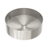 Nero Opal Round 400Mm Stainless Steel Basin - Brushed Nickel