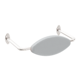 Mecca Care Dda Nero Toilet Backrest - Brushed Nickel