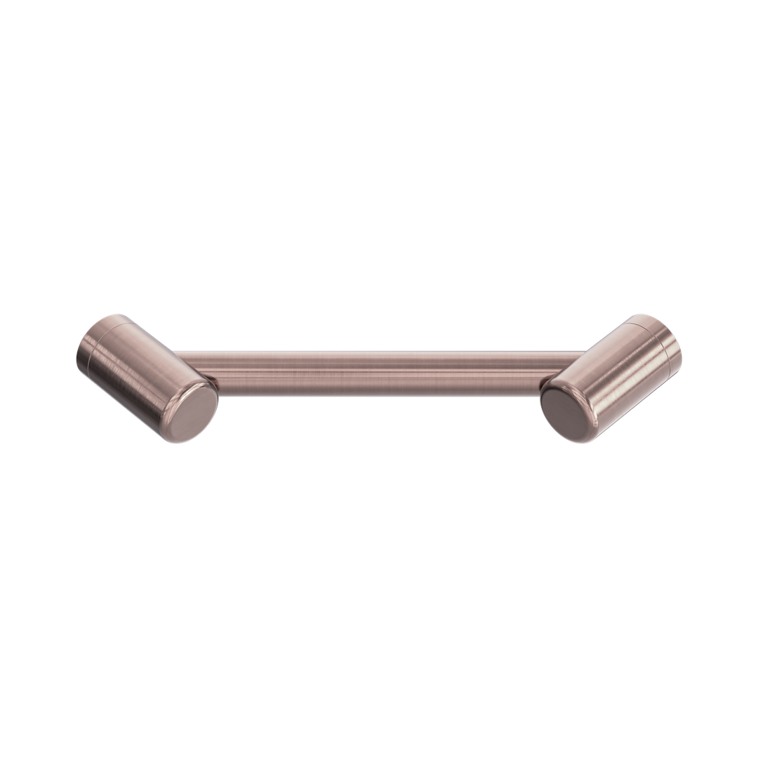 Nero Mecca Care 25mm Footrest Corner Grab Rail 215mm - Brushed Bronze