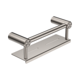Mecca Care 25mm Nero Grab Rail With Shelf 300mm - Brushed Nickel