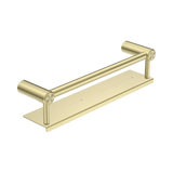 Mecca Care 25mm Nero Grab Rail With Shelf 450mm - Brushed Gold