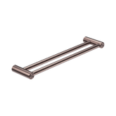 Mecca Care 25mm Double Nero Towel Grab Rail 600mm - Brushed Bronze