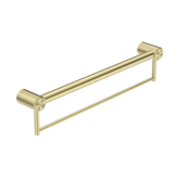 Mecca Care 32mm Nero Grab Rail With Towel Holder 600mm - Brushed Gold