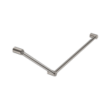 Mecca Care 32mm Dda Nero Grab Rail Set 45 Degree 750X900mm - Brushed Nickel