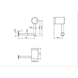 Mecca Care Heavy Duty Nero Toilet Roll Holder - Brushed Bronze