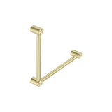 Mecca Care 32mm Ambulant Nero Toilet Nero Grab Rail 90 Degree 450X450mm - Brushed Gold