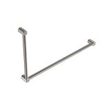 Mecca Care 32mm Dda Nero Grab Rail Set 90 Degree 600X1000mm - Brushed Nickel