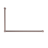 Mecca Care 32mm Dda Nero Grab Rail Set 90 Degree 600X1000mm - Brushed Bronze
