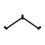 Mecca Care 32mm Wrap Around Corner Nero Grab Rail 600X600mm - Matt Black