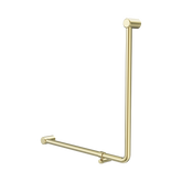 Nero Mecca Care 32mm 90 Degree Accessible Toilet Grab Rail 750mm - Brushed Gold