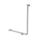Nero Mecca Care 32mm 90 Degree Accessible Toilet Grab Rail 750mm - Brushed Nickel