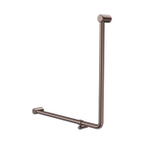 Nero Mecca Care 32mm 90 Degree Accessible Toilet Grab Rail 750mm - Brushed Bronze