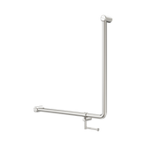 Nero Mecca Care 32mm 90 Deg. 750mm C/W Roll Holder - Brushed Nickel