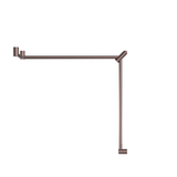 Mecca Care 32mm Dda Nero Toilet Nero Grab Rail Set 90 Degree 600X1065X1025mm - Brushed Bronze