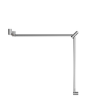 Mecca Care 32mm Dda Nero Toilet Nero Grab Rail Set 90 Degree 600X1065X1025mm - Chrome