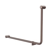 Nero Mecca Care 32mm Dda Toilet 90 Deg. Tube Grab Rail 600mm - Brushed Bronze